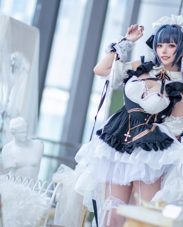 菌烨TAKO 碧蓝航线柴郡cos圈内最强身材