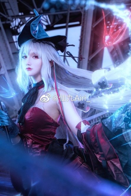 「COSPALY」明日方舟-浊心斯卡蒂-9P @仙九Airi