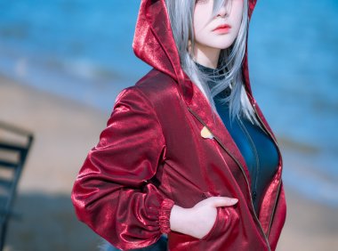 「COSPALY」明日方舟轻风LB01红-12P @w百合欧皇子w