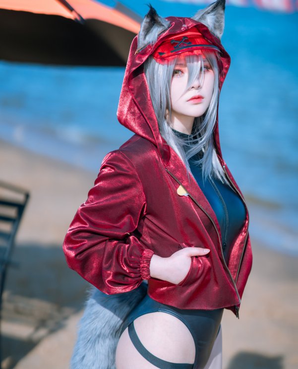 「COSPALY」明日方舟轻风LB01红-12P @w百合欧皇子w