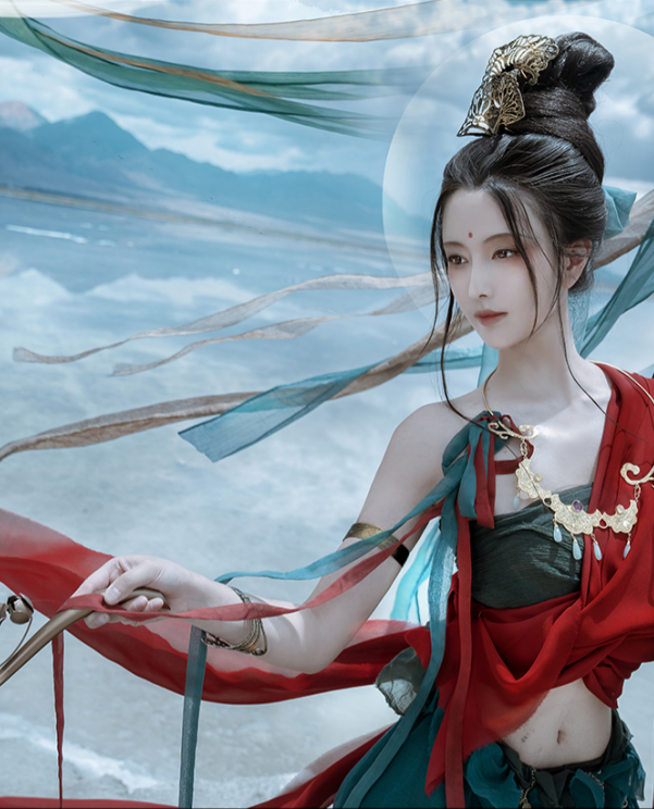 真的菜菜cosplay敦煌飞天有多美？羡煞想要盗图的印度人